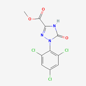 Methyl 1-(2,4,6-trichlorophenyl)-2,5-dihydro-5-oxo-1H-1,2,4-triazole-3-carboxylate