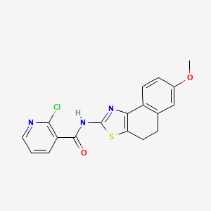 N3-(7-Methoxy-4,5-dihydronaphtho[1,2-d][1,3]thiazol-2-yl)-2-chloronicotinamide