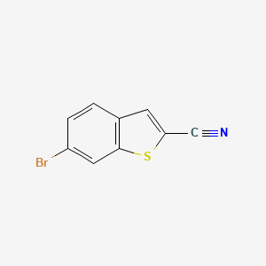 molecular formula C9H4BrNS B1371706 6-Bromobenzo[b]thiophene-2-carbonitrile CAS No. 1190198-24-3
