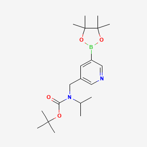 Isopropyl-[5-(4,4,5,5-tetramethyl-[1,3,2]dioxaborolan-2-yl)-pyridin-3-ylmethyl]-carbamic acid tert-butyl ester