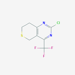 2-Chloro-5,7,8-trihydro-4-(trifluoromethyl)thiopyrano-[4,3-d]-pyrimidine