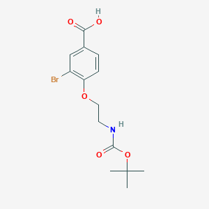 3-Bromo-4-(2-((tert-butoxycarbonyl)amino)ethoxy)benzoic acid