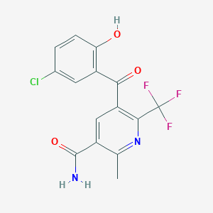 5-(2-Hydroxy-5-chlorobenzoyl)-2-methyl-6-(trifluoromethyl)nicotinamide