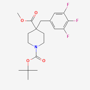 Methyl 1-Boc-4-(3,4,5-trifluorobenzyl)piperidine-4-carboxylate