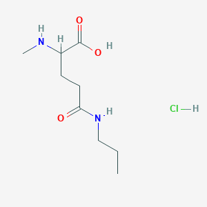 2-(Methylamino)-5-oxo-5-(propylamino)pentanoic Acid Hydrochloride