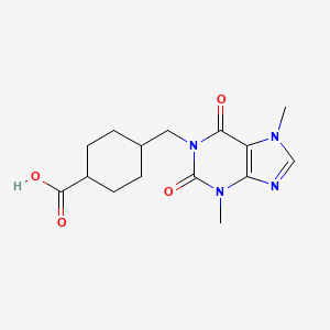 (1r,4r)-4-((3,7-Dimethyl-2,6-dioxo-2,3,6,7-tetrahydro-1H-purin-1-yl)methyl)cyclohexanecarboxylic acid