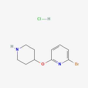 molecular formula C10H14BrClN2O B1371726 2-Bromo-6-(4-piperidinyloxy)pyridine hydrochloride CAS No. 1159815-93-6