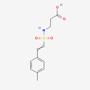 3-({[2-(4-Methylphenyl)vinyl]sulfonyl}amino)propanoic acid