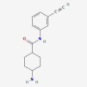 trans 4-Amino-N-(3-ethynylphenyl)cyclohexane-1-carboxamide