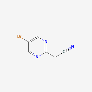 molecular formula C6H4BrN3 B1371730 5-Bromo-2-pyrimidineacetonitrile CAS No. 831203-15-7