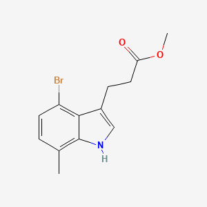 Methyl 3-(4-Bromo-7-methyl-3-indolyl)propanoate