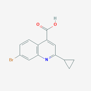 7-Bromo-2-cyclopropylquinoline-4-carboxylic acid