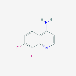 molecular formula C9H6F2N2 B1371739 4-Amino-7,8-difluoroquinoline CAS No. 1189107-49-0
