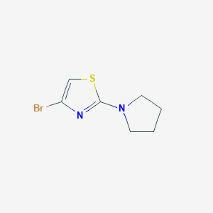 molecular formula C7H9BrN2S B1371744 4-Bromo-2-(pyrrolidin-1-YL)thiazole CAS No. 1017781-56-4