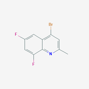 molecular formula C10H6BrF2N B1371747 4-Bromo-6,8-difluoro-2-methylquinoline CAS No. 1189106-86-2
