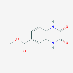 molecular formula C10H8N2O4 B1371750 Methyl 2,3-dioxo-1,2,3,4-tetrahydroquinoxaline-6-carboxylate CAS No. 354793-04-7