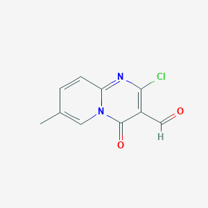 molecular formula C10H7ClN2O2 B1371753 2-氯-7-甲基-4-氧代-4H-吡啶并[1,2-a]嘧啶-3-甲醛 CAS No. 302936-53-4