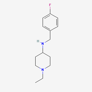 1-ethyl-N-[(4-fluorophenyl)methyl]piperidin-4-amine