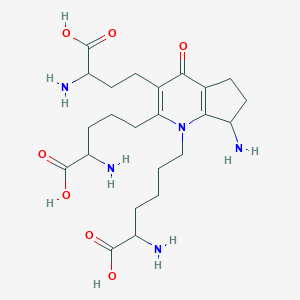 molecular formula C23H37N5O7 B137176 Isooxodesmosine CAS No. 147044-50-6