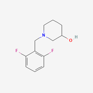 molecular formula C12H15F2NO B1371760 1-(2,6-Difluorobenzyl)piperidin-3-ol 