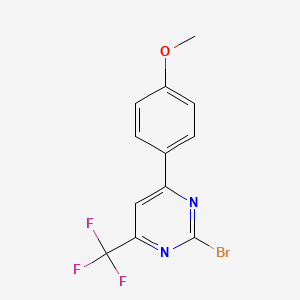 2-Bromo-6-(4-methoxyphenyl)-4-(trifluoromethyl)pyrimidine