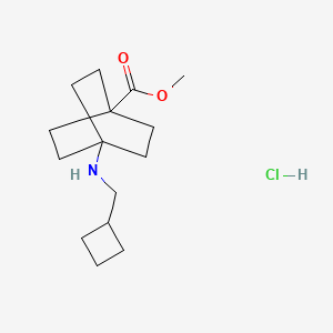 Methyl 4-((cyclobutylmethyl)amino)bicyclo[2.2.2]octane-1-carboxylate hydrochloride