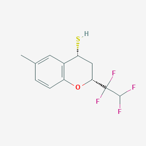 cis-6-Methyl-2-(1,1,2,2-tetrafluoroethyl)chromane-4-thiol