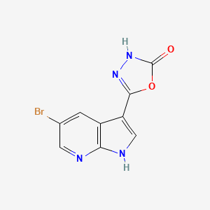 5-(5-Bromo-1H-pyrrolo[2,3-b]pyridin-3-yl)-1,3,4-oxadiazol-2(3H)-one