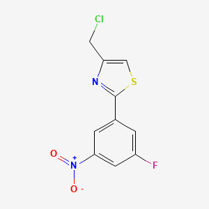 4-(Chloromethyl)-2-(3-fluoro-5-nitrophenyl)thiazole