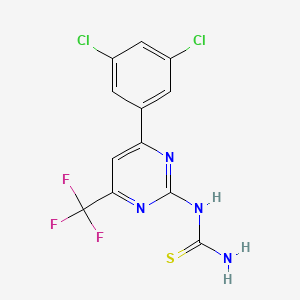 6-(3,5-Dichlorophenyl)-2-thioureido-4-(trifluoromethyl)pyrimidine