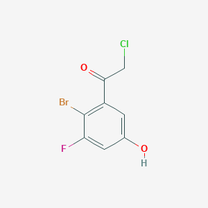 2'-Bromo-3'-fluoro-5'-hydroxyphenacyl chloride