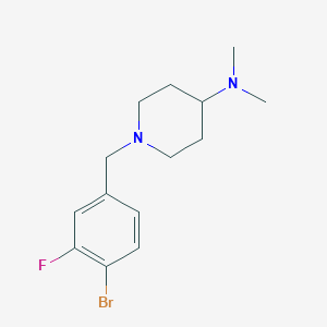 1-(4-Bromo-3-fluorobenzyl)-N,N-dimethylpiperidin-4-amine