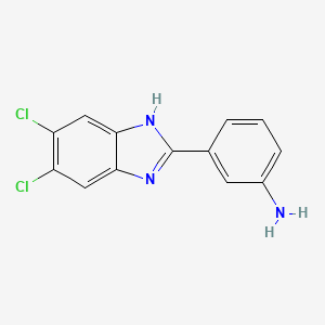 3-(5,6-Dichloro-2-benzimidazolyl)aniline