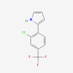 2-[2-Chloro-4-(trifluoromethyl)phenyl]pyrrole