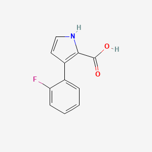 3-(2-fluorophenyl)-1H-pyrrole-2-carboxylic acid