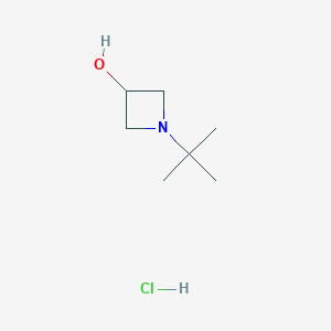 molecular formula C7H16ClNO B1371781 1-Tert-butylazetidin-3-ol hydrochloride CAS No. 54431-33-3