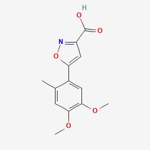 5-(4,5-Dimethoxy-2-methylphenyl)isoxazole-3-carboxylic Acid