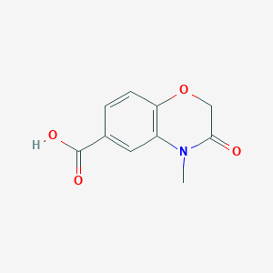molecular formula C10H9NO4 B1371784 4-甲基-3-氧代-3,4-二氢-2H-1,4-苯并噁嗪-6-羧酸 CAS No. 861338-27-4
