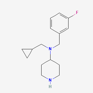 molecular formula C16H23FN2 B13717866 N-(cyclopropylmethyl)-N-(3-fluorobenzyl)piperidin-4-amine 