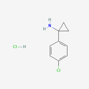 molecular formula C9H11Cl2N B1371787 1-(4-氯苯基)环丙胺盐酸盐 CAS No. 1009102-44-6