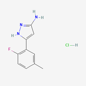 3-Amino-5-(2-fluoro-5-methylphenyl)pyrazole Hydrochloride