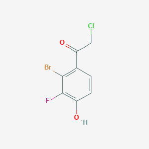 2'-Bromo-3'-fluoro-4'-hydroxyphenacyl chloride