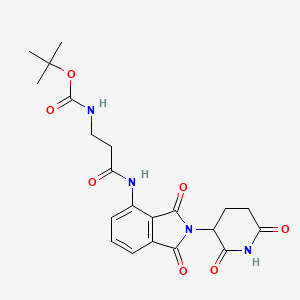 3-(Boc-amino)-N-[2-(2,6-dioxo-3-piperidyl)-1,3-dioxo-4-isoindolinyl]propanamide