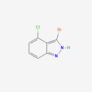 molecular formula C7H4BrClN2 B1371798 3-溴-4-氯-1H-吲唑 CAS No. 885521-40-4