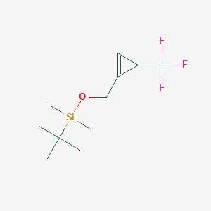 tert-Butyldimethyl((3-(trifluoromethyl)cycloprop-1-en-1-yl)methoxy)silane