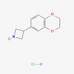 3-(2,3-Dihydrobenzo[b][1,4]dioxin-6-yl)azetidine Hydrochloride