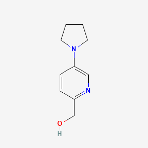 molecular formula C10H14N2O B1371811 [5-(吡咯烷-1-基)吡啶-2-基]甲醇 CAS No. 930110-98-8