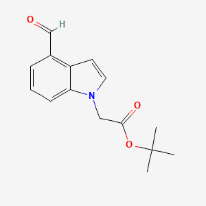 tert-Butyl 2-(4-formyl-1H-indol-1-yl)acetate