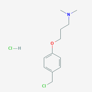molecular formula C12H19Cl2NO B1371814 3-[4-(Chloromethyl)phenoxy]-N,N-dimethylpropylamine hydrochloride CAS No. 769123-68-4