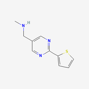 molecular formula C10H11N3S B1371820 N-methyl-(2-thien-2-ylpyrimidin-5-yl)methylamine CAS No. 921939-14-2